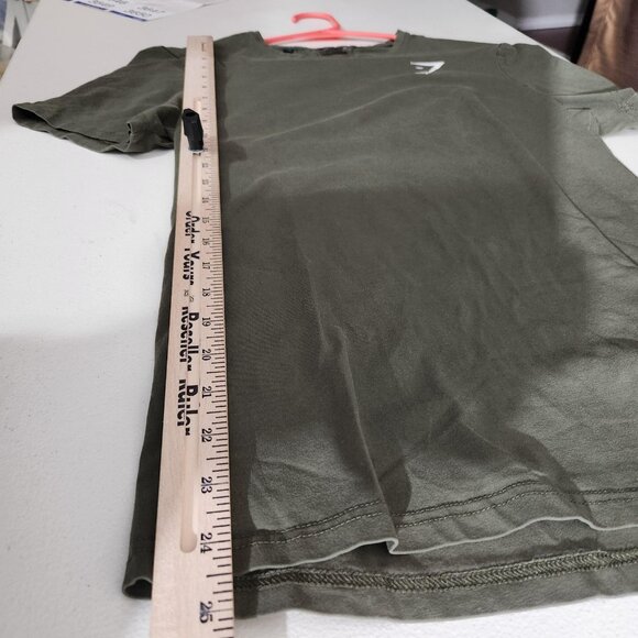 Gymshark Shirt Mens Medium Green Crewneck Short Sleeve Athletic Training Tee - Picture 9 of 16